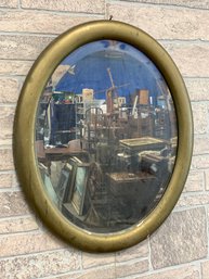 Framed Beveled Oval Mirror