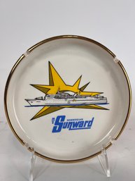 Vintage Advertising Ashtray Norwegian Sunward Cruises