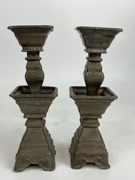 Pair Of Decorative Candle Stands