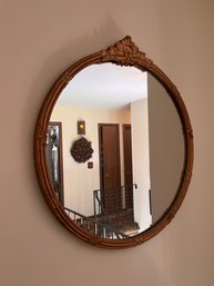 Antique Gilt Framed Round Mirror