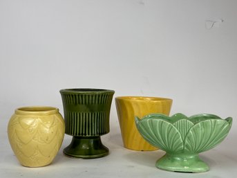 Collection Of Vintage POTTERY Vases And Planters USA