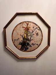 Framed Japanese Bird Painting