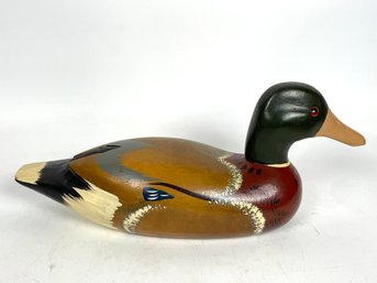 Handpainted Wooden Duck Decoy