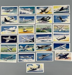 Complete Set Of 25 Vintage Halpin's Willow Tea Aircraft Of The World Cards 1-25