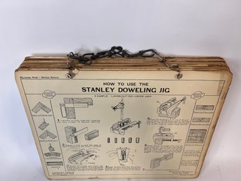 Great Vintage Original 1950s STANLEY TOOLS Educational 'HOW TO' Type Charts Advertising Tools