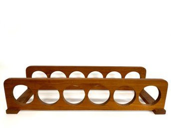 Vintage Kalmar Teak Wine Rack - Fits 6 Wine Bottle