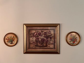 Vintage Framed Floral Art Prints