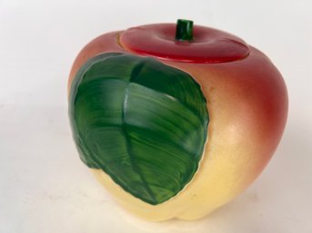 Vintage Blushing Apple Hull Pottery Cookie Jar