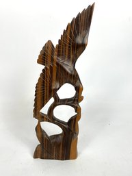 Beautiful Carved Wooden Bird Statue
