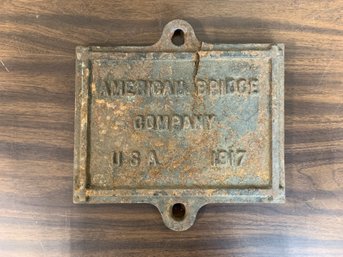 Antique Bridge Plaque