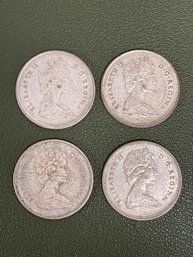 1968 Canadian Silver Quarter Lot  (J10)