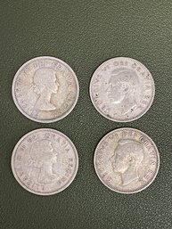 1950-1953 Canadian Silver Quarter Lot (J16)