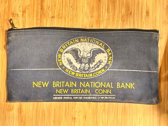 Vintage Canvas Bank Deposit Bag