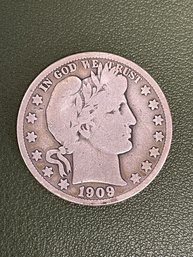 1909 Barber Half Dollar (J19)