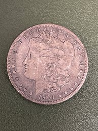 1901 Morgan Silver Dollar (J20)