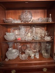 HUGE Lot Of Crystal And Clear Glass