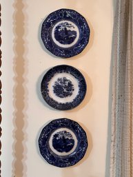 Group Of Flow Blue Dishes