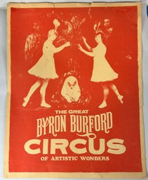 The Great Byron Burford Circus Poster