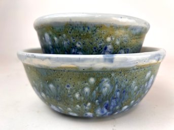 Drip Glaze Mixing Bowls Artist Made