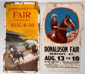 Pair Of Vintage County Fair Posters