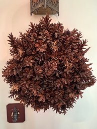 Vintage Pinecone Wreath