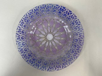 Signed Art Glass Dish