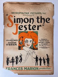 Vintage Simon The Jester Poster - As Is