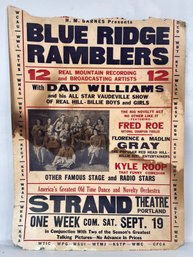 Vintage Poster From The Strand Theatre