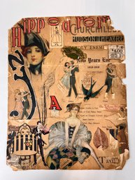 Vintage Hippodrome Collage Poster - As Is