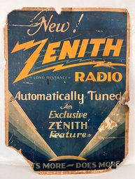 Vintage Zenith Radio Advertising Poster