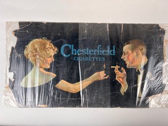 Vintage Chesterfield Cigarettes Advertising Poster