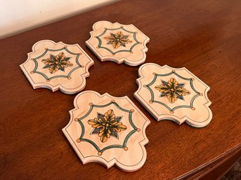 Group Of Four Spanish Tile Trivets