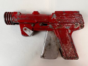 Vintage Pressed Steel Die Cast Toy Cap Gun - Untested