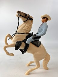 Original 1950s Hartland Lone Ranger And Full Rearing Silver 800 Series Complete