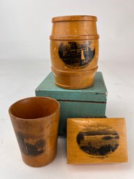 Group Of Mauchline Ware - Lake Sunapee NH