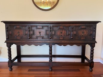 Antique English Oak Server