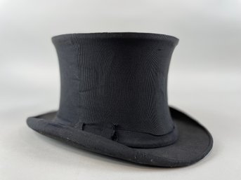 Beautiful 19th Century Collapsible Top Hat Silk From Paris
