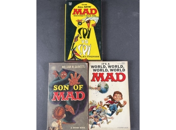 Vintage MAD Magazine Paperback Book Lot 10