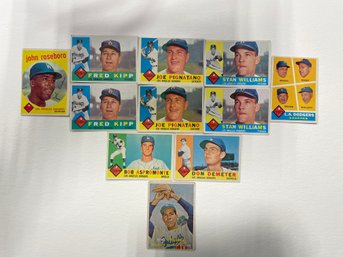 1950s 1960s Dodgers Baseball Card Lot
