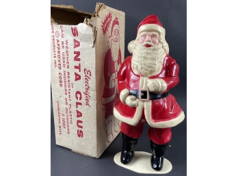 Vintage Union Products 17' Electrified Santa In Original Box #1007