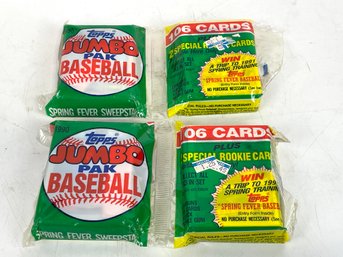 1990 TOPPS Baseball Cards Jumbo Pak 106  2 Special Rookie Cards Sealed
