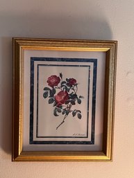 Framed Floral Print