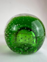 Large Glass Paperweight