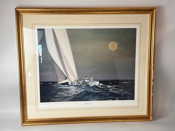Framed And Numbered Print Titled 'afterglow' 1970