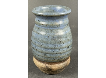 Blue Pottery Vessel