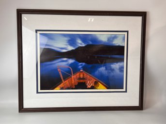 Numbered And Framed Michael Melford Boat Photograph
