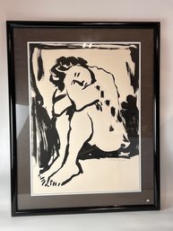Framed And Signed Nude Print 1992