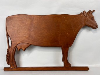 Wooden Cow Plaque