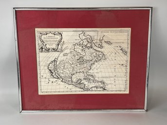 Vintage Framed Map