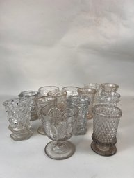 Antique Pressed Glass Egg Cups